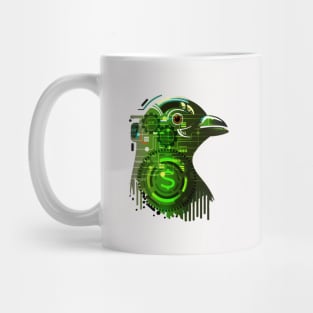 technology background bird Mug